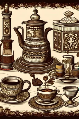 cree moi un ensemble d'image pour decoré un café chicha marocain