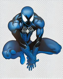 spider-man as DC blue lantern