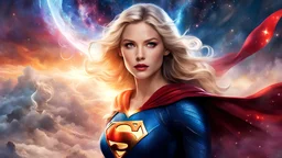 ethereal fantasy concept art of (supergirl) magnificent, celestial, ethereal, painterly, epic, majestic, magical, fantasy art, cover art, dreamy