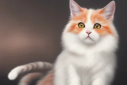 oil painting of a cute cat, hyperrealistic