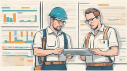 operators looking at a huge maintenance schedule