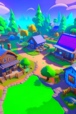 design a yard that looks like fortnite