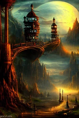 landscape magic steampunk