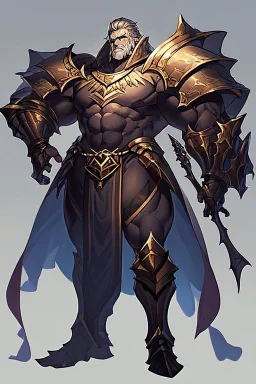 Slim Armored Male Drow or Dark Elf