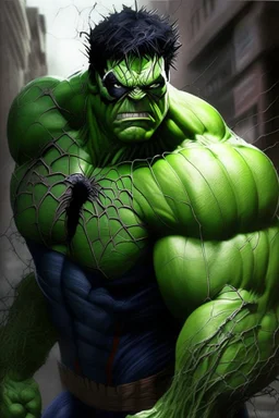 Hulk as a spider Man