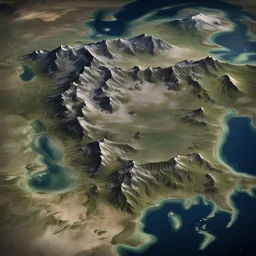 Satellite photo of Middle Earth
