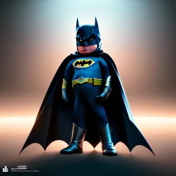 Concept art of Little Batman (Pixar art style)++, highly detailed, digital painting, art stations, concept art, smooth, unreal engine 5, god rays, ray tracing, RTX, nanite polygons, lumen lighting, ultra detail, volumetric lighting, 3d, detailed anime, finely drawn, high definition, high resolution, cartoon [ animation, cartoon, drawing, painting, low res, cropped, watermark, jpeg artifacts, low quality, normal quality, bad anatomy, text error, worst quality, blurry thousan