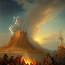 SCHOOL OF NAPLES SECOND HALF OF THE XIX CENTURY, VESUVIO, ERUPTION