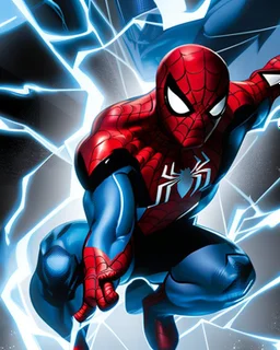 spider-man as DC blue lantern