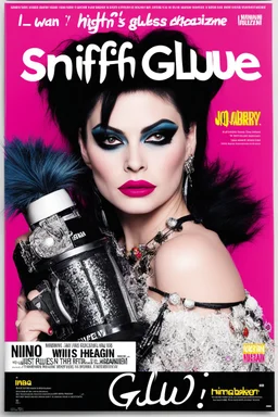 SNIFFIN’ GLUE magazine high res photo cover by Iwan Baan:, special Disobey issue, guest star: Nina Hagen, NO RULES, just punk