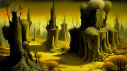 LOST FOREST Yves Tanguy Maxfield Parrish