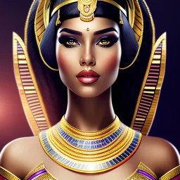 :Portrait of Cleopatra princess:: : Il'ja Efimovič Repin art :: : Egyptian makeup :: : lithograph, ink drawing :: : trending on artstation, insane details :: : artgerm style::