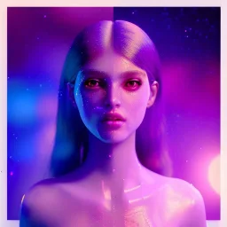 transparent crystal girl highly detailed, glowing,Insanely detailed photograph of an elaborate beautiful girl fantasy art album cover art 4K 64 megapixels 8K resolution HDR Greek shiny space colours jewelry celestial hair eyes light