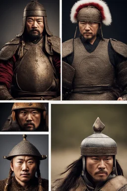 Close-up of a warrior the 1200s and a Mongol warriors portrait , strong athletic build cinematographic photo