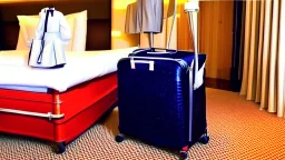 hotel housekeeping steals someone's suitcase