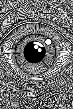 10 trippy eyes drawings in black ink vector images