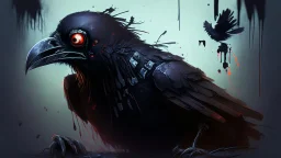 horror gaming crow