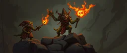 fire drop bear kobold goblin rock priest