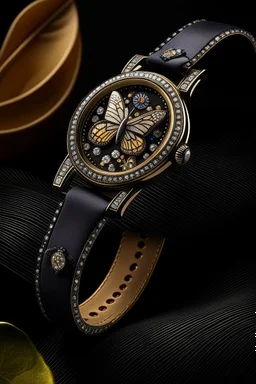 Envision a Monarch watch draped against a luxurious, deep velvet background, accentuating its regal presence. Captivate the essence of royal sophistication.