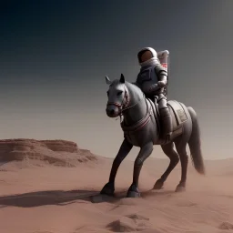 Riding horse astronaut mars unreal engine 5, octan render