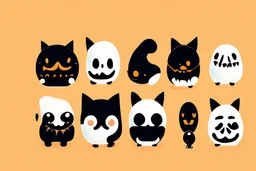 make a logo that is spooky and cute