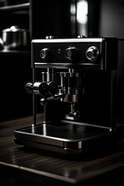 espresso machine avec personne devant