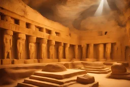 Tombs of kings of ancient civilization, many objects. pomp A huge splendor is the ancient Tomb of Kings in the depths of the earthTemple of the goddess Venus, where Amazon women guard the magnificent huge hall, some armed.