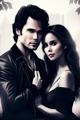 Tvd damon and elena Science fiction, cyberpunk, couple girl and guy, love at first sight