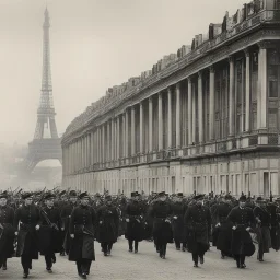 A Column Of German Forces In Paris By Einsteinwarr