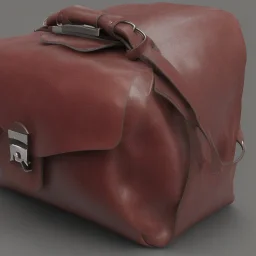 Leather BAG for lawyers with a designated place for weed bang