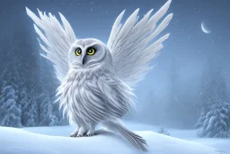 snow winged OWL