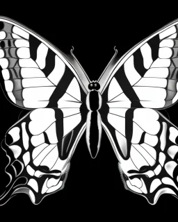 Black and white Butterfly clip art