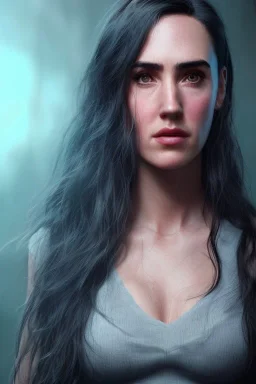 Jennifer Connelly portrait, epic, 8k resolution, high-quality, fine-detail, digital art, detailed matte, volumetric lighting, dynamic lighting, photorealistic