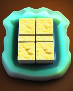 fresh tofu. Realistic photo. HD. Glowing. 3d style