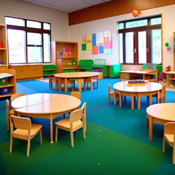 Children in Montessori room