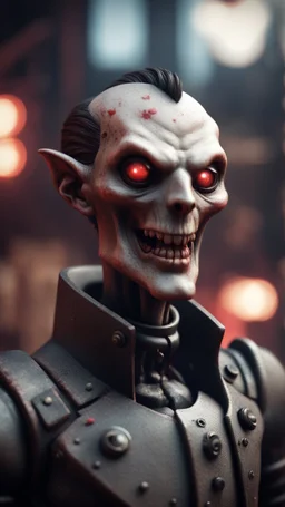 plasma vampire in the style of Fallout 4 and Escher, bokeh like f/0.8, tilt-shift lens 8k, high detail, smooth render, down-light, unreal engine, prize winning