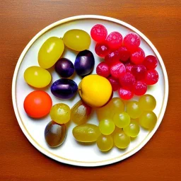 still life bottle fruit plate