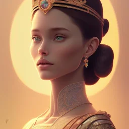 Portrait of Guinevere with crown and mid-12th century elegant apparel.extremely detailed face,crystal clear Big eyes,perfectly centered image,intricate detail.Diseney style, korra character style.and Kilian Eng art color