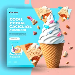 Social Media design for ice cream