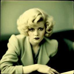 Clara bow, with platinum blond hair