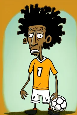 Giorgis Mikautadze Footballer ,cartoon 2d