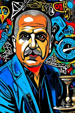 expressionism, Pixar style, in abstract art Basquiat, Picasso, Miro, Kandinsky, Klee, Birell, Fairey, Ardon, Buffet and Picasso style, HD --s 750 --v 5.1 --style raw, water color