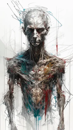 Perfect centralization, coelho (franco)de Donnie, Standing position, beleza abstrata, Centrado, looking at the camera, Facing the camera, nearing perfection, Dynamic, altamente detalhado, liso, foco nítido, 8k, high-definition resolution, illustration, arte de Carne Griffiths e Wadim Kashin, fundo branco