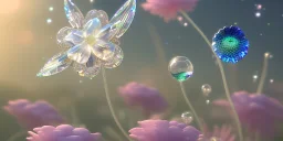 crystal subtle flower in a galactic ambiance beautiful fairy, transparent, delicate colors, in the foreground, full of details, smooth，soft light atmosphere, light effect，vaporwave colorful, concept art, smooth, extremely sharp detail, finely tuned detail, ultra high definition, 8 k, unreal engine 5, ultra sharp focus