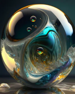 AI glass marble art realisticv2 surrealism 4k resolution