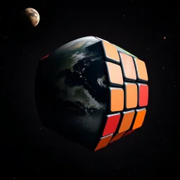 A Rubick's Cube the size of a planet