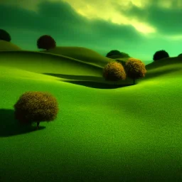 Landscape, the shire, fantasy, green, Brown, warm, realistic