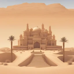 palazzo nel deserto sci-fi