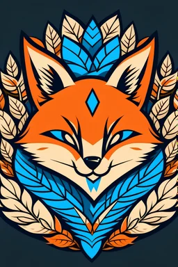 Help me make a store LOGO using fox pattern