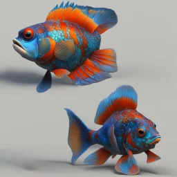 Mandarin Fish, 3d, Realistic, Detailing